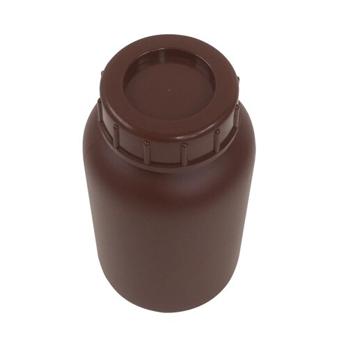 PE広口瓶 茶 500ml