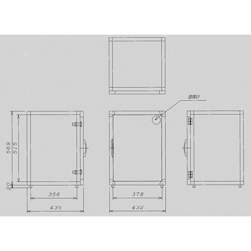 デシケーター H−4(透明アクリル)