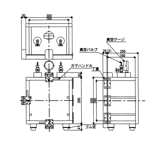 真空デシケーター V−1 (透明アクリル)