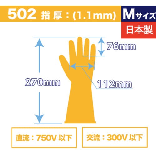 エレテックス手袋 No.502 M