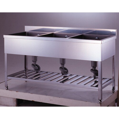 流し台三槽型SUS4301800×600×H800