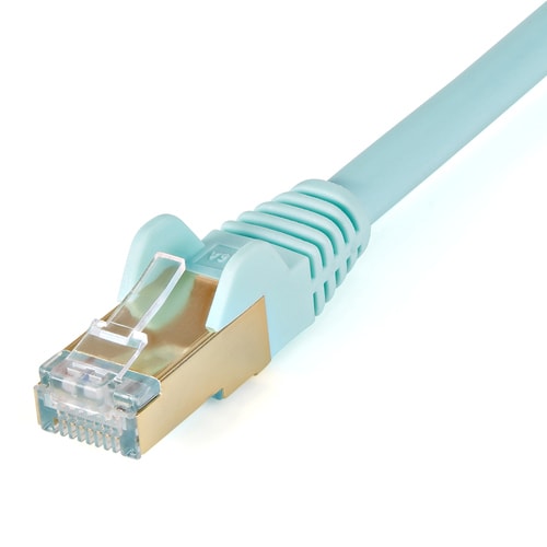 Cat6a LANケーブル 1.5m アクア