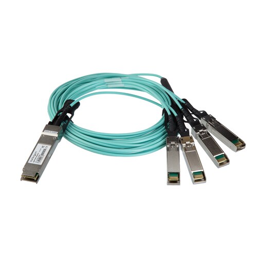 QSFP+アクティブ光ブレークアウトケーブル3m
