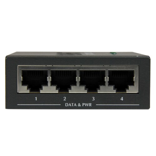 ギガビット対応PoEインジェクタ 4ポート
