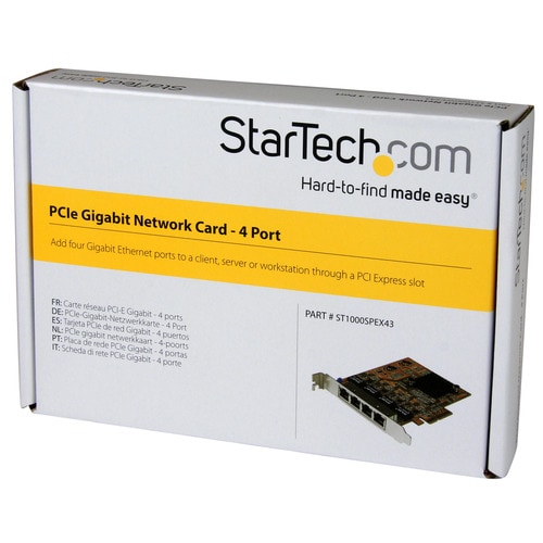 ギガビット PCIe LANカード 4ポート