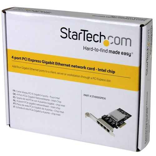 ギガビット PCIe LANカード 4ポート