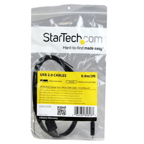 MicroUSB − USB変換ケーブル 91cm