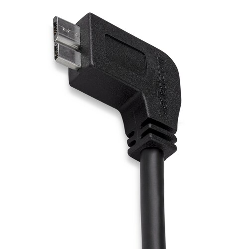 MicroUSB3.0変換ケーブル L型左 2m