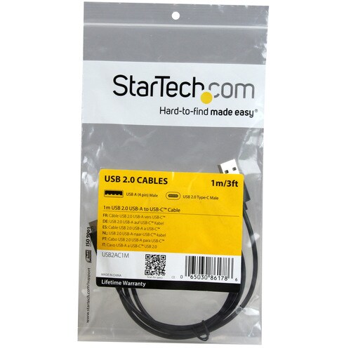 USB 2.0(A−C)ケーブル 1m 黒