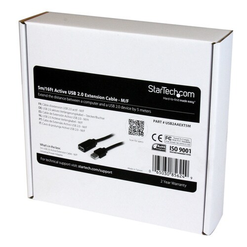 USB2.0アクティブリピーターケーブル 5m