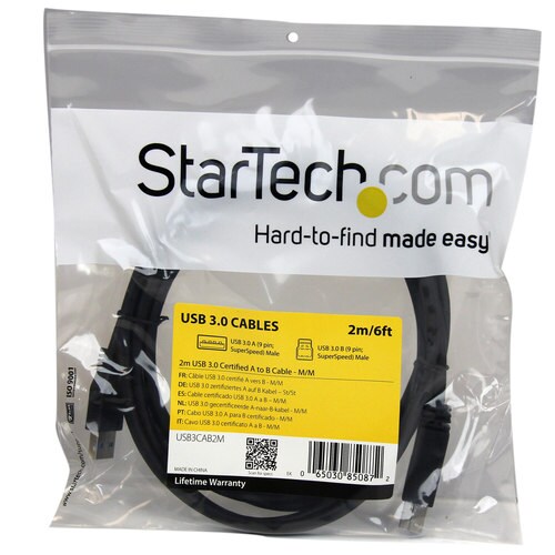 USB 3.0 ケーブル(A−B) IF認証 2m