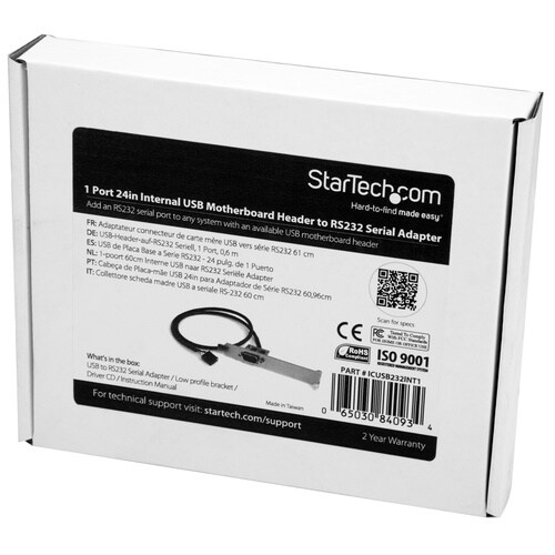 USBピンヘッダ−RS232Cシリアル変換アダプタ