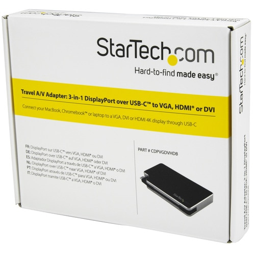 3in1 USB−Cマルチアダプタ4K 黒/銀