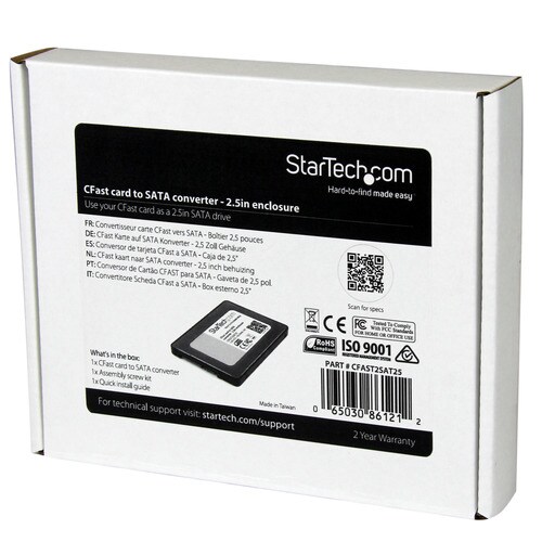 CFastカード−2.5型SATA 変換アダプタ