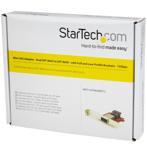 SFF−8643−SFF−8644変換アダプタ