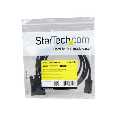 ディスプレイポート−DVI変換ケーブル 1.8m