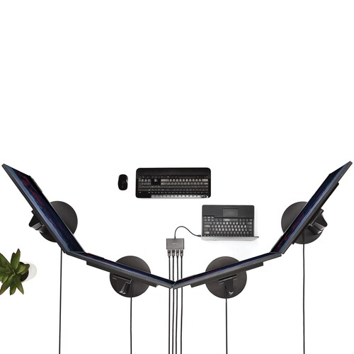 ミニディスプレイポート分配器 4K DP 4分配