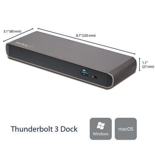 Thunderbolt 3接続ドック 4K2画面