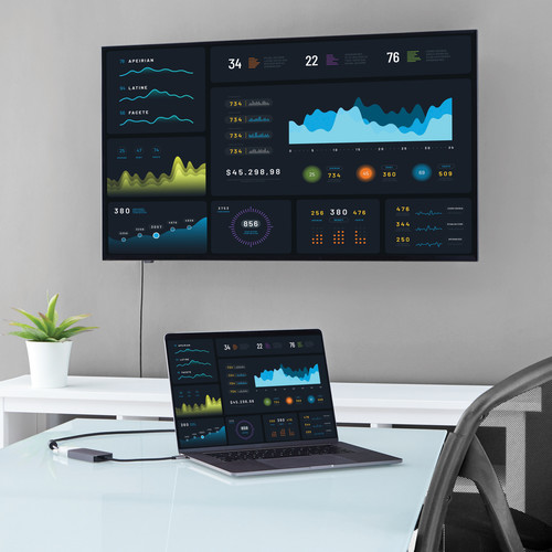 USB−C − DVI変換アダプタ デュアルリンク