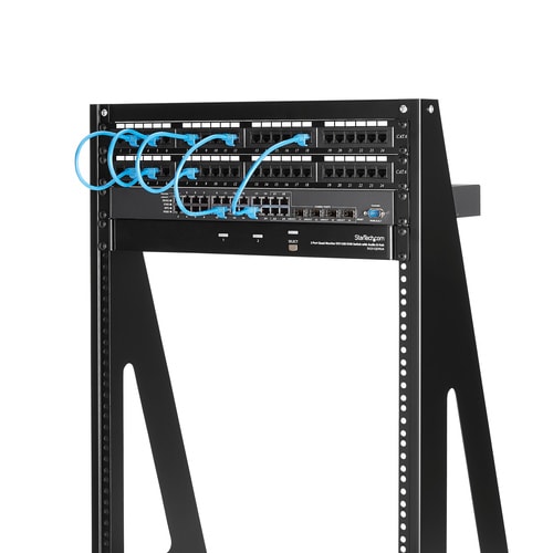 2ポスト オープンフレーム型サーバーラック 16U