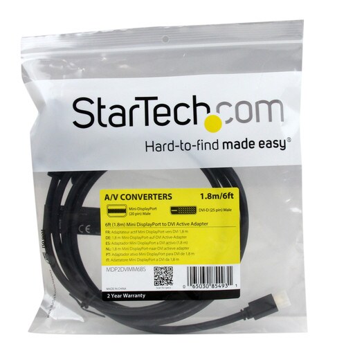 ミニディスプレイポート−DVIケーブル 1.8m