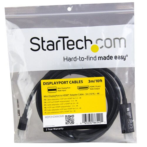 ミニディスプレイポート−HDMI変換ケーブル 3m