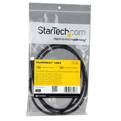 Thunderbolt3ケーブル 20G 1m