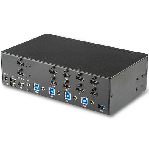 KVMスイッチ 4ポート デュアルHDMI 4K