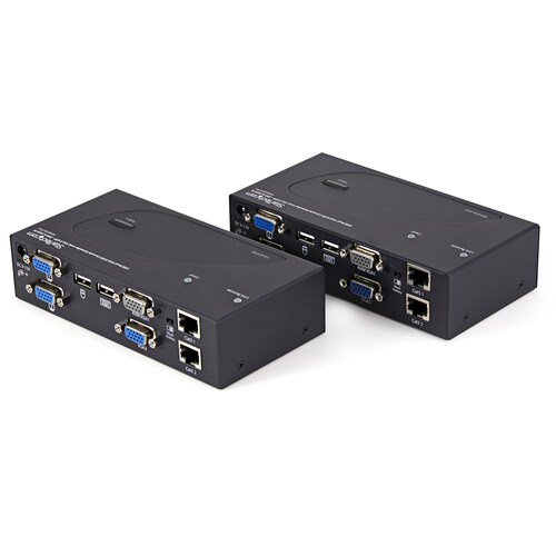 KVMスイッチ用延長器 2画面VGA 最大200m