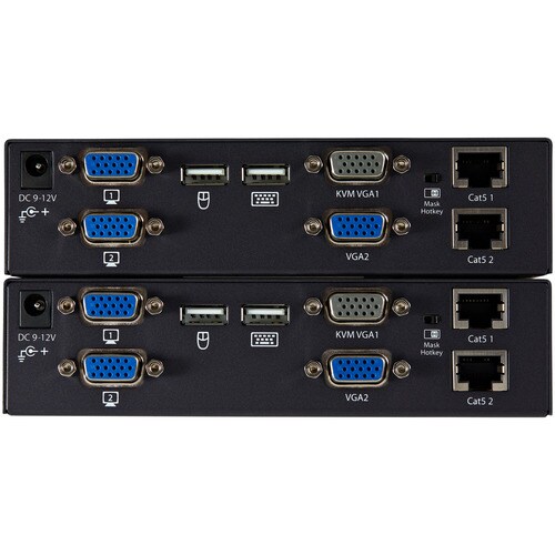 KVMスイッチ用延長器 2画面VGA 最大200m