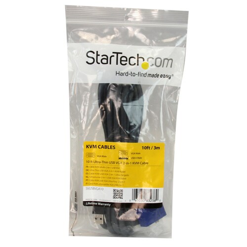 KVMケーブル USB/VGA 極細 3m