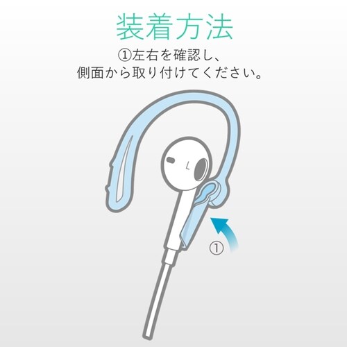 EarPods用イヤーフック クリア