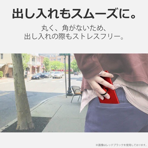 スマホ リング スタンド機能 シンプル ホワイト
