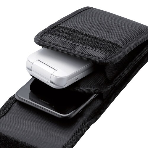 2台収納 薄型 耐衝撃 ファスナー タフブラック