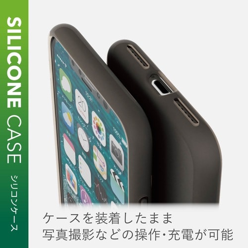 iPhone XS シリコン ケース ブラック