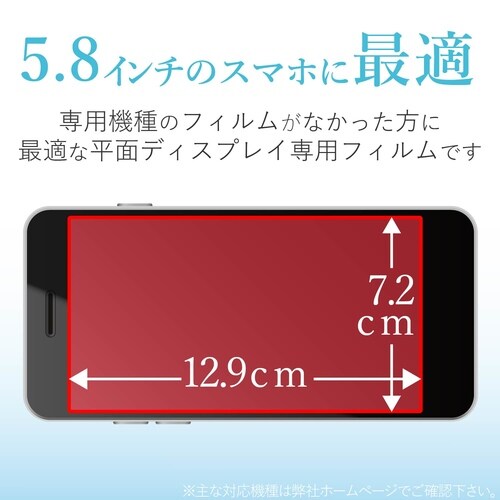 5.8インチスマートフォン用 指紋/反射防止