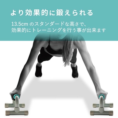 プッシュアップバー ロータイプ ライトブルー