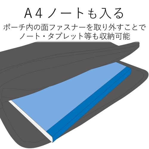 マルチ収納大容量ポーチ 薄型 6ポケット