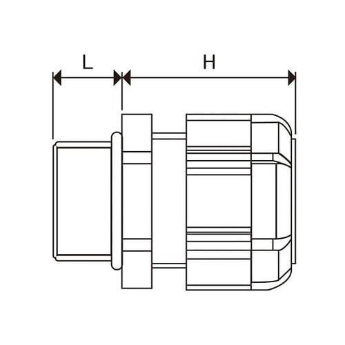 ケーブルグランド RM25L−17S−P