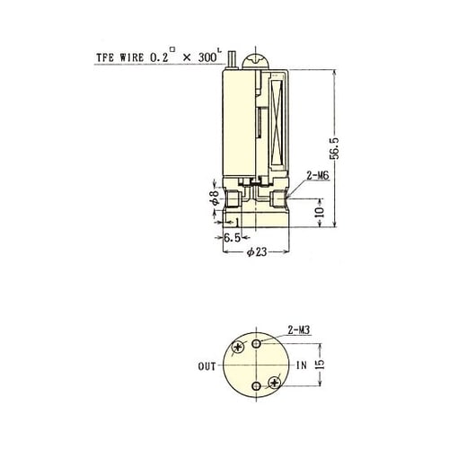 F−2362−04PTFE2方メス電磁弁