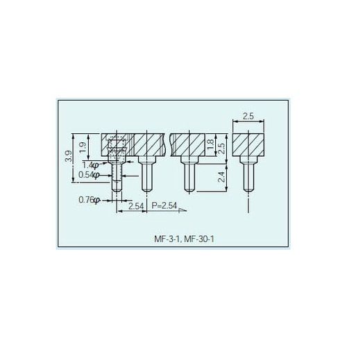 MF−3−1−20P ソケットピン