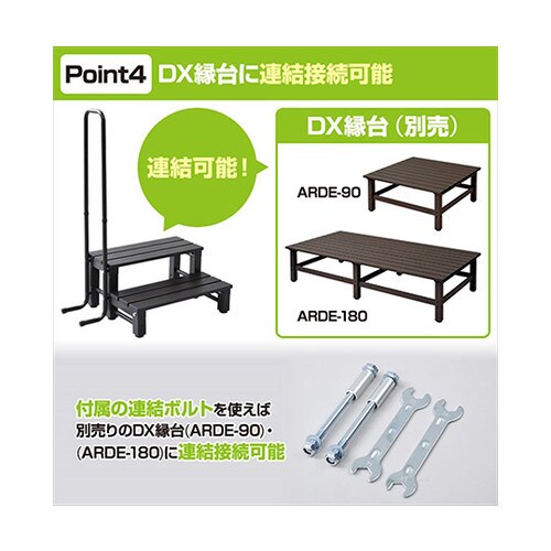 YM−8002H(DBR) 2段踏み台