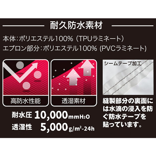 AGJ−2000L RD レインウェアL