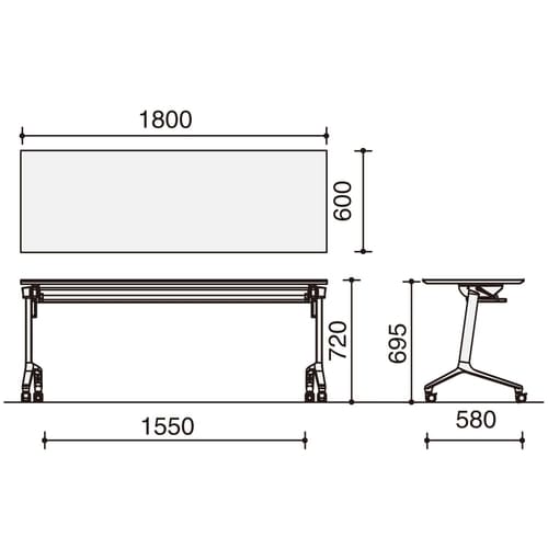 コンフェスト シンプルW18D6薄木目
