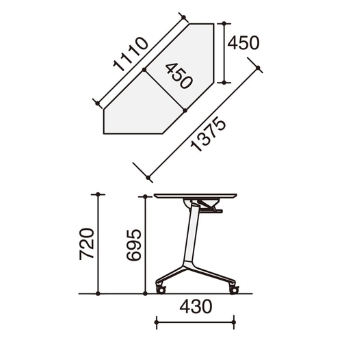 コンフェスト スタンコーナーD4薄木目