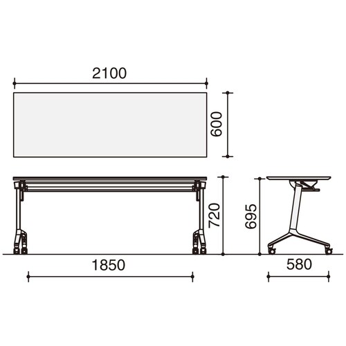 コンフェスト スタンW21D6白棚付
