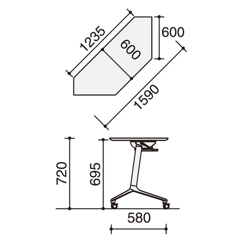 コンフェスト スタンコーナーD6濃木目棚付