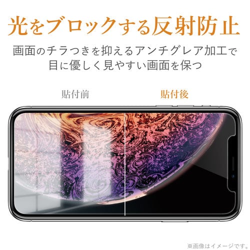iPhoneSE2 フルフィルム 防反射