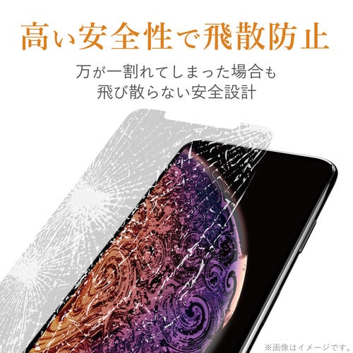 iPhoneSE2フルガラスフィルム BL 黒