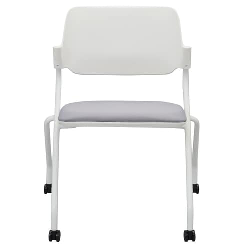 ネスティングチェア肘無し ファブリック グレー